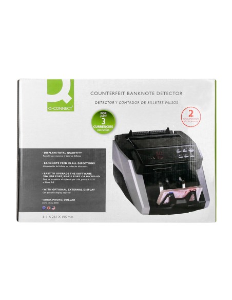 Detector y contador q-connect de billetes falsos profesional avanzado